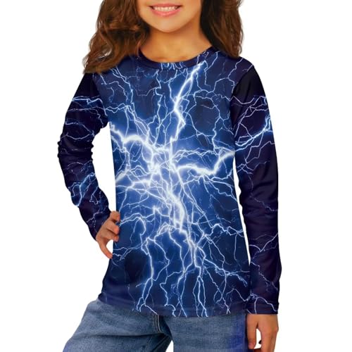 Girls Long Sleeve Shirt Boys Active T-Shirt Kids Jumper Pullover Tops3