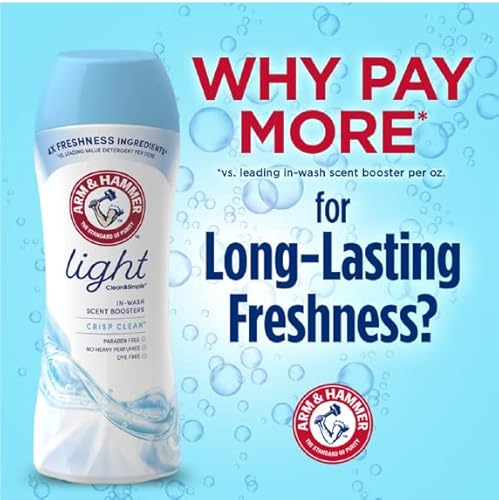 Arm & Hammer Clean & Simple In-Wash Scent Booster - Crisp Clean, 18 Oz (Pack Of 4) #TOP6