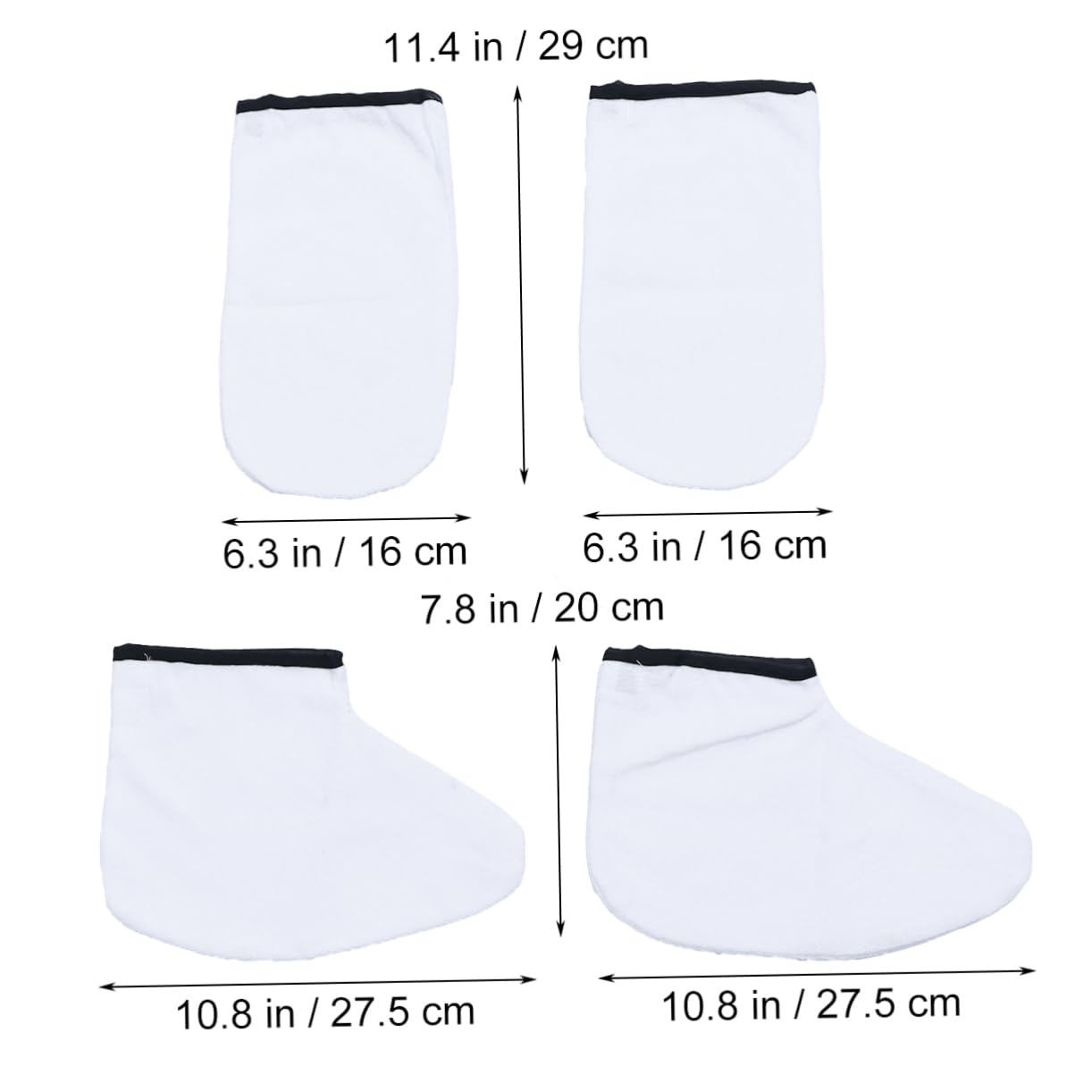 Didiseaon 2 Pairs Hand Wax Gloves Paraffin Wax Therapy Gloves for Hand for Bath Treatment