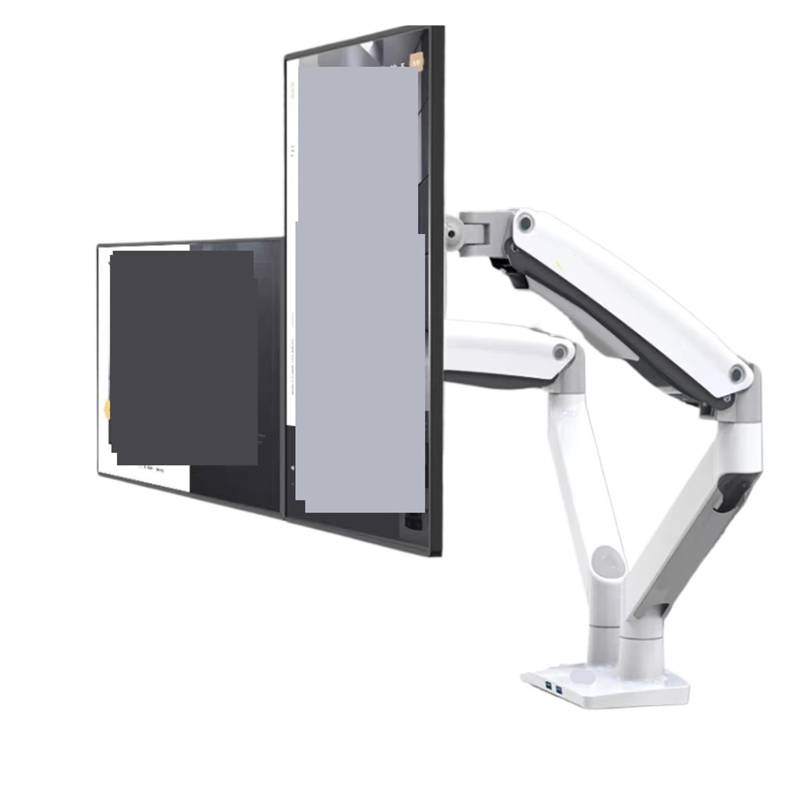 TKJfdTY F195A Monitor Stand Dual Screen Splicing Rotating Computer Stand Dual Screen Desktop Monitor Base Stand