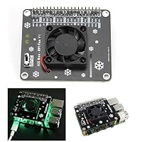 HUSHUI Lüfter-LED-Licht, Hochleistungs-Computerzubehör für 4B/3B+, DC 5 V, Aktives Kühlsystem, 1 Einheit – Ansicht 2