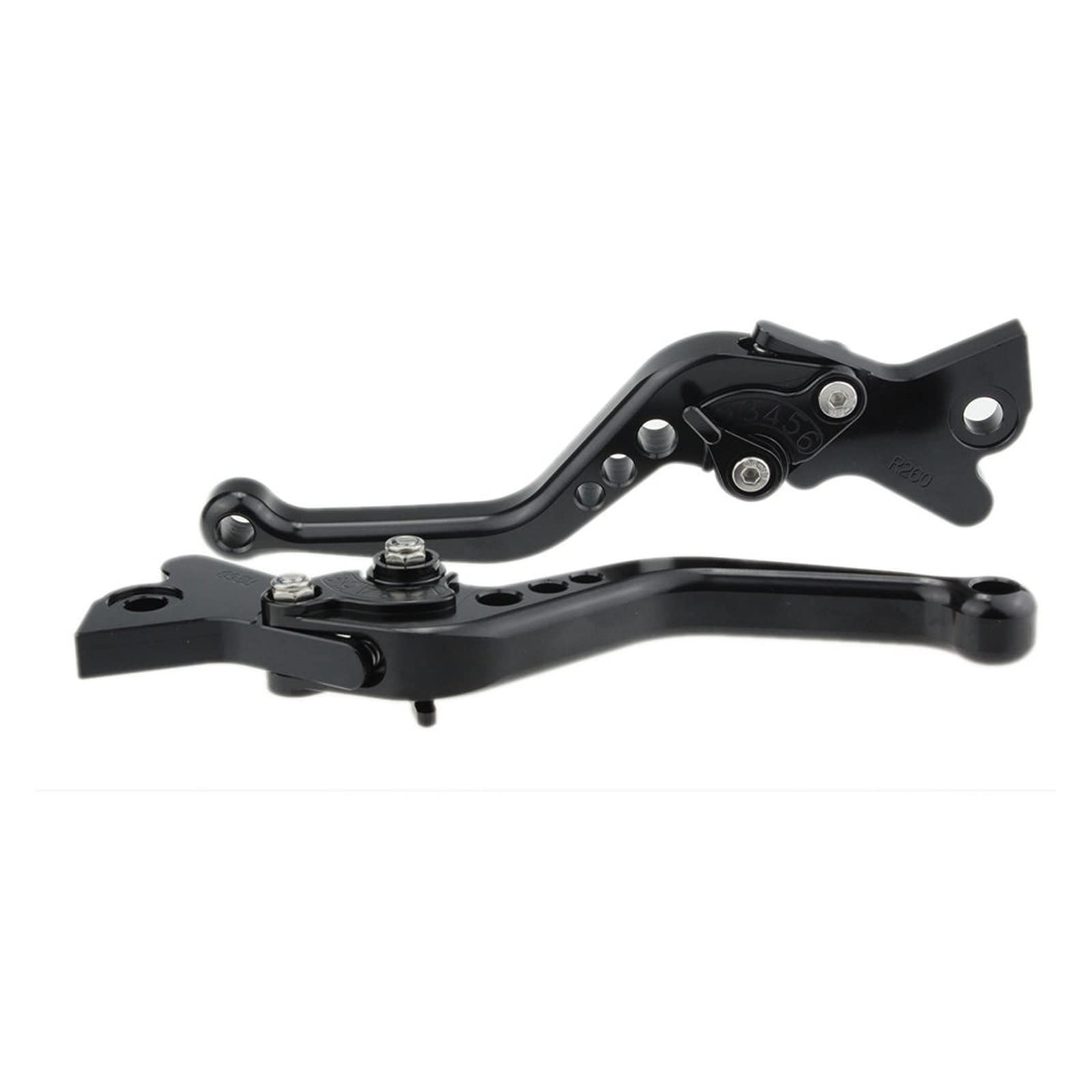 Gjihkwgz Short Black Motorcycle Brake Clutch Lever For Suzuki For Hayabusa For Gsxr1300 For Gsx1300r 1999-2007 Motorcycle Clutch Brake Lever Aluminum Adjustable Handle Clutch Brake Lever(Short Black)