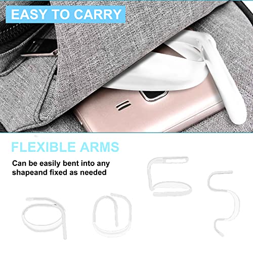 Image of Neck Reading Light for Bed Adjustable: Bendable Arms 2-Pack White