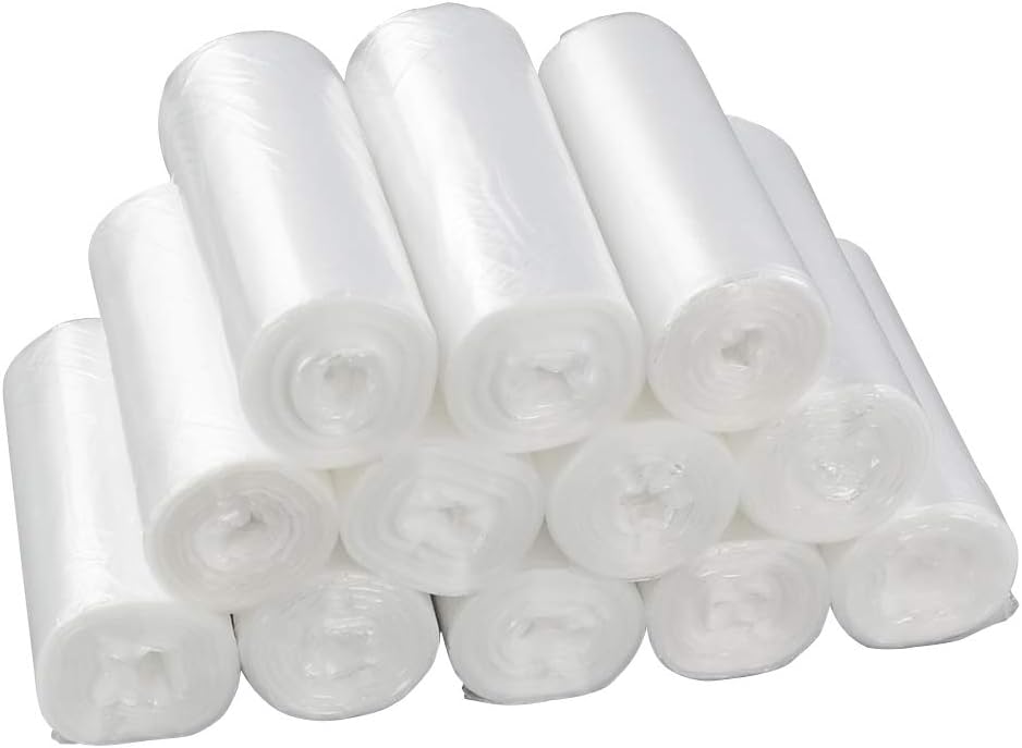 13 gallon clear trash bolsas