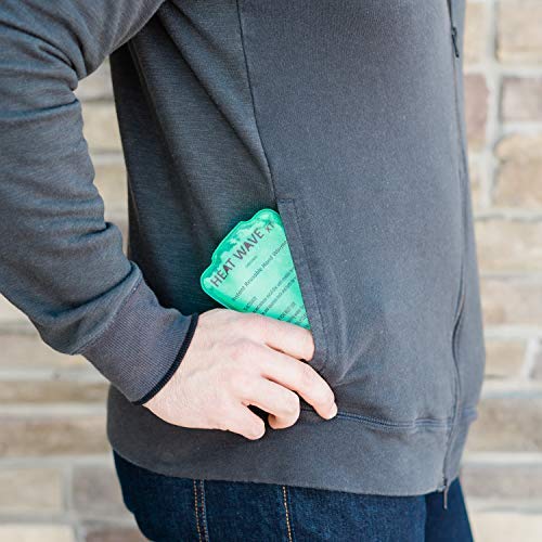 Made in USA: HEAT WAVE Instant Reusable Heat Pack, XT Large Instant Reusable Hand Warmers 4-Pack, for Camping, Hiking, Pain Relief (3x6\"), Click Heat - Thumbnail 6