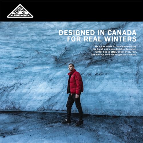 ALPINE NORTH Fraser Men’s Vegan Down Parka with Faux Fur Hood - Insulated, Water-Repellent, Relaxed Fit Winter Coat For Men3