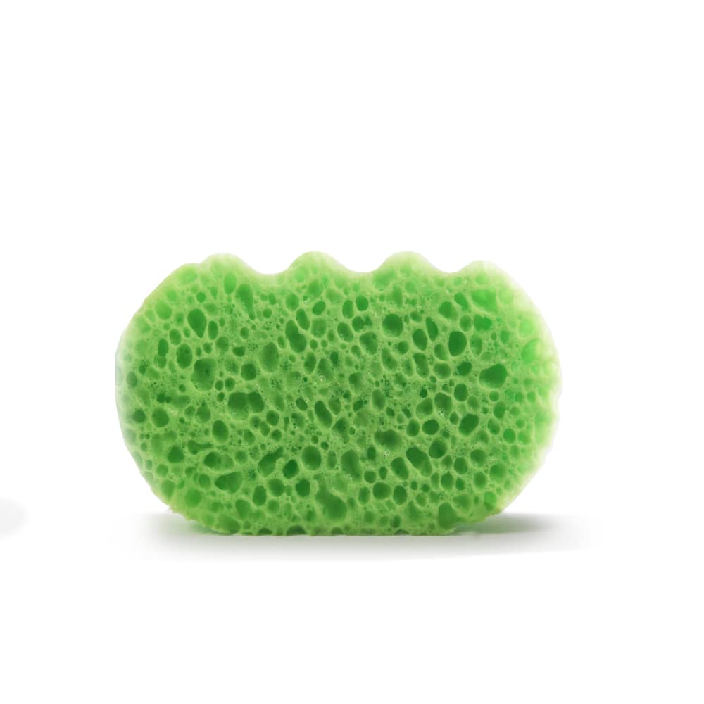 MartiniSPA Massage Color Sponge Pamper with Ergonomic Handle, Assorted Colours - 15 g, Green