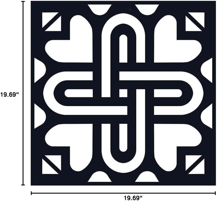 Islamic Modern Wall Art Metalwork Home Decor Geometric Design Wall Hanging 50 x 50cm- Bond