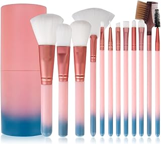 Juego de brochas de maquillaje, 12 piezas, ce...