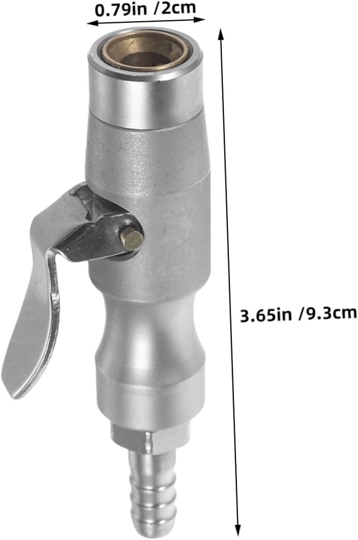 2pcs Copper Self-Locking Tire Air Chuck Adapter for Car Tire Inflator Nozzle Quick Connect Locking Air Chuck Matte Finish