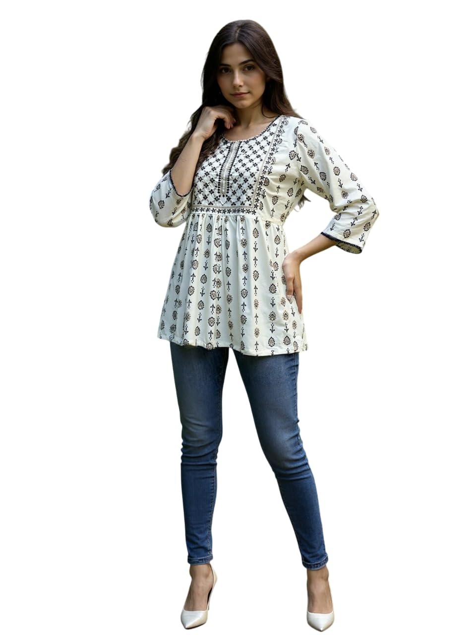 rangita Off White Rayon Straight Embroidered Short Length Short Kurta-picture-39