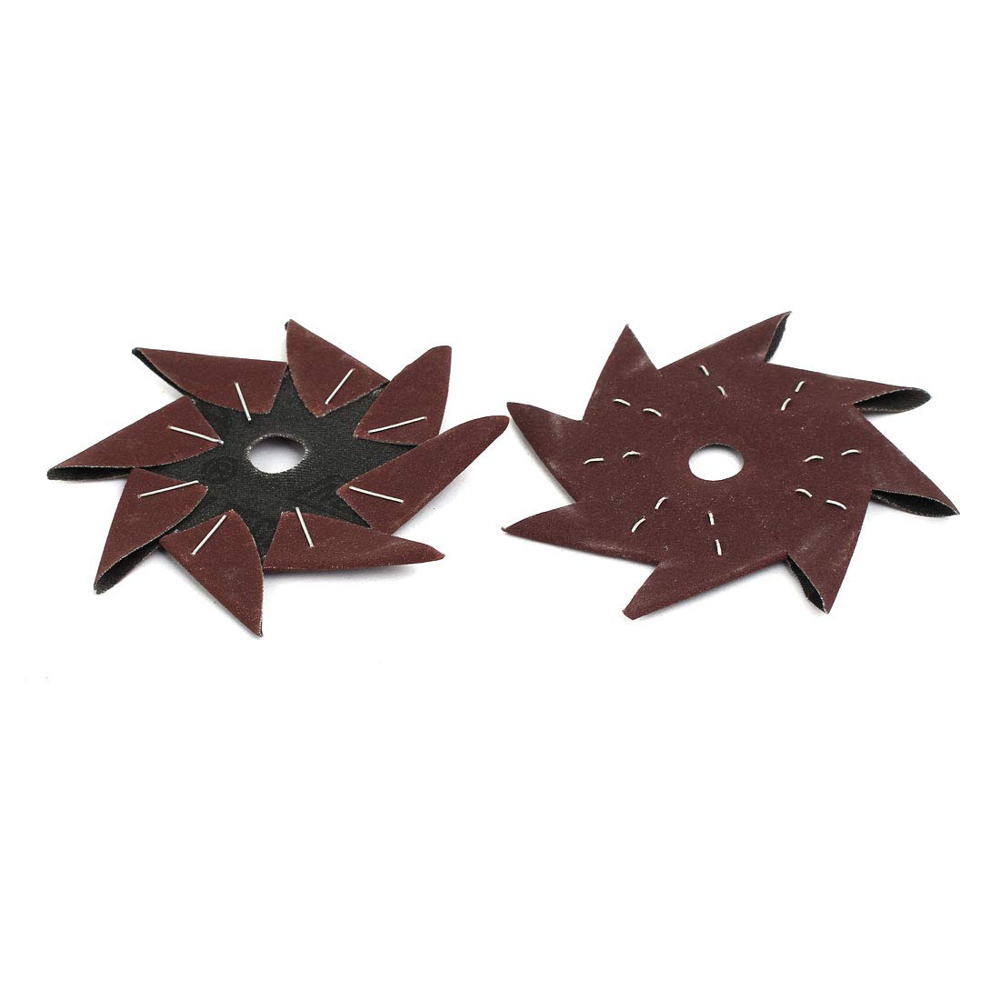 Aexit 4-inch 320 Abrasives Grits Pinwheel Shaped Octagonal Abrasive Sandpaper Buffing Tool 15pcs Model:94as611qo728