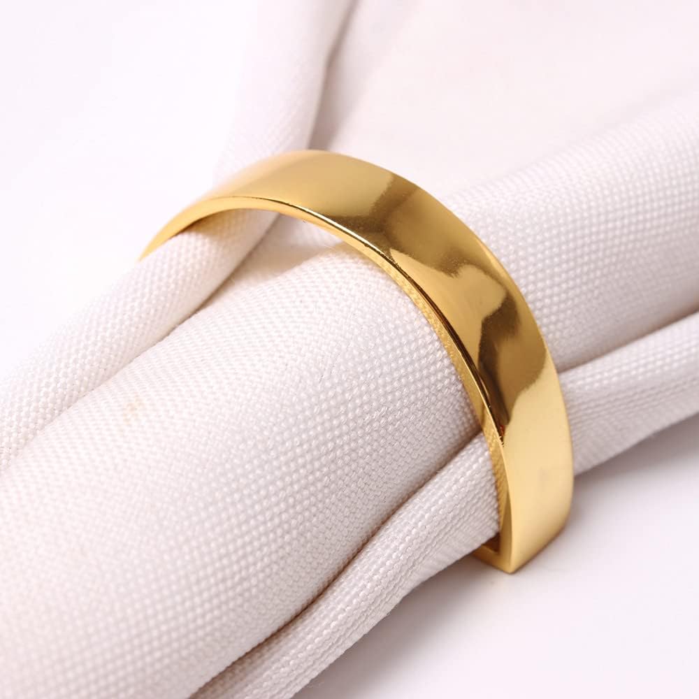 Gold Napkin Rings, Stainless Steel Napkin Ring Holders