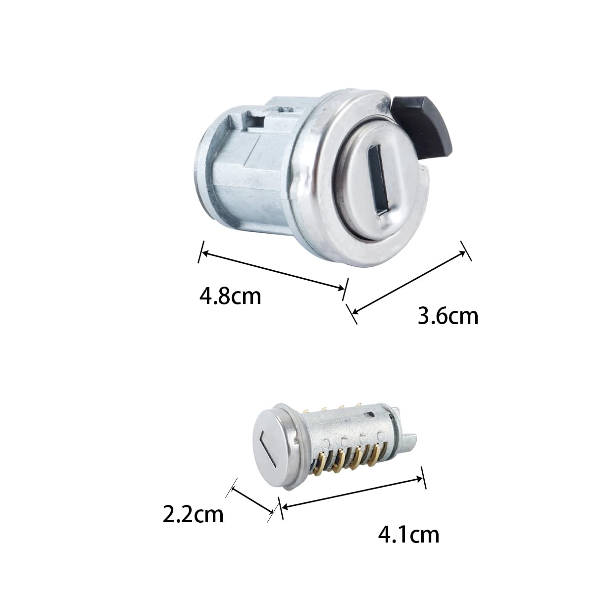 Set di 4 serrature per portiere e blocchetto di accensione con chiave adatti per Fiat Panda 500 Doblo Punto Bravo Palio Alfa Romeo 156 1997-2005