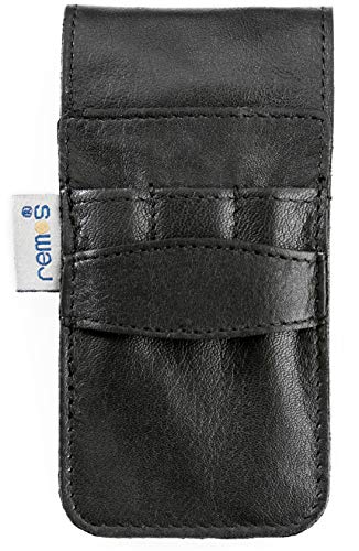 Nagelset"MURIEL" leer aus Leder-SCHWARZ-für Nagelscheren, Feilen, Pinzetten etc – Bild 3