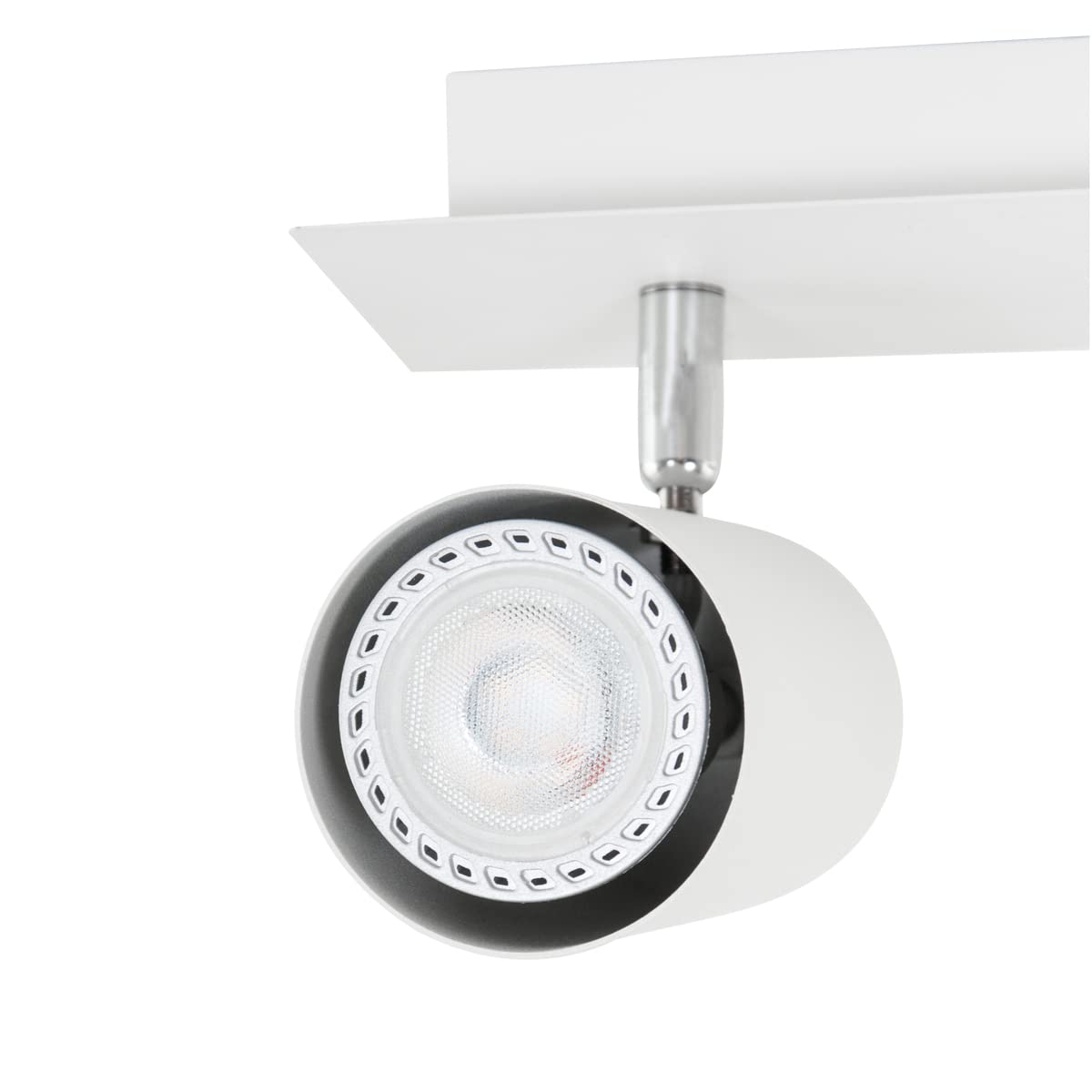 Trio Leuchten Balken in Metall weiß, Spotbalken 3-flammig, exklusiv 3xGU10, Länge: 48 cm 802400301, Weiß Matt