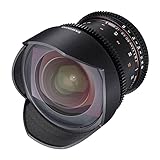 Samyang 14/3,1 Objektiv Video DSLR II Canon EF manueller Fokus Videoobjektiv 0,8 Zahnkranz Gear...
