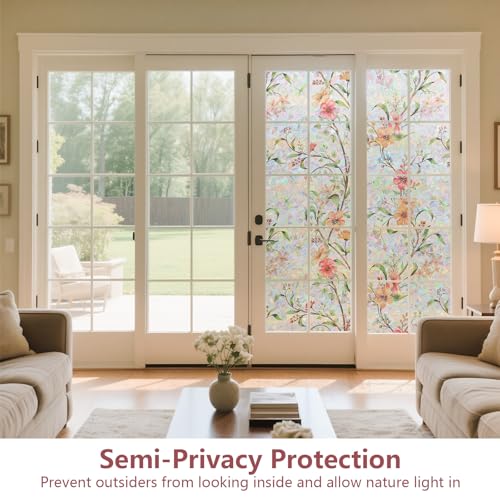 Vinilo decorativo para ventana efecto vitral 17.5x78.7 in miniatura 4
