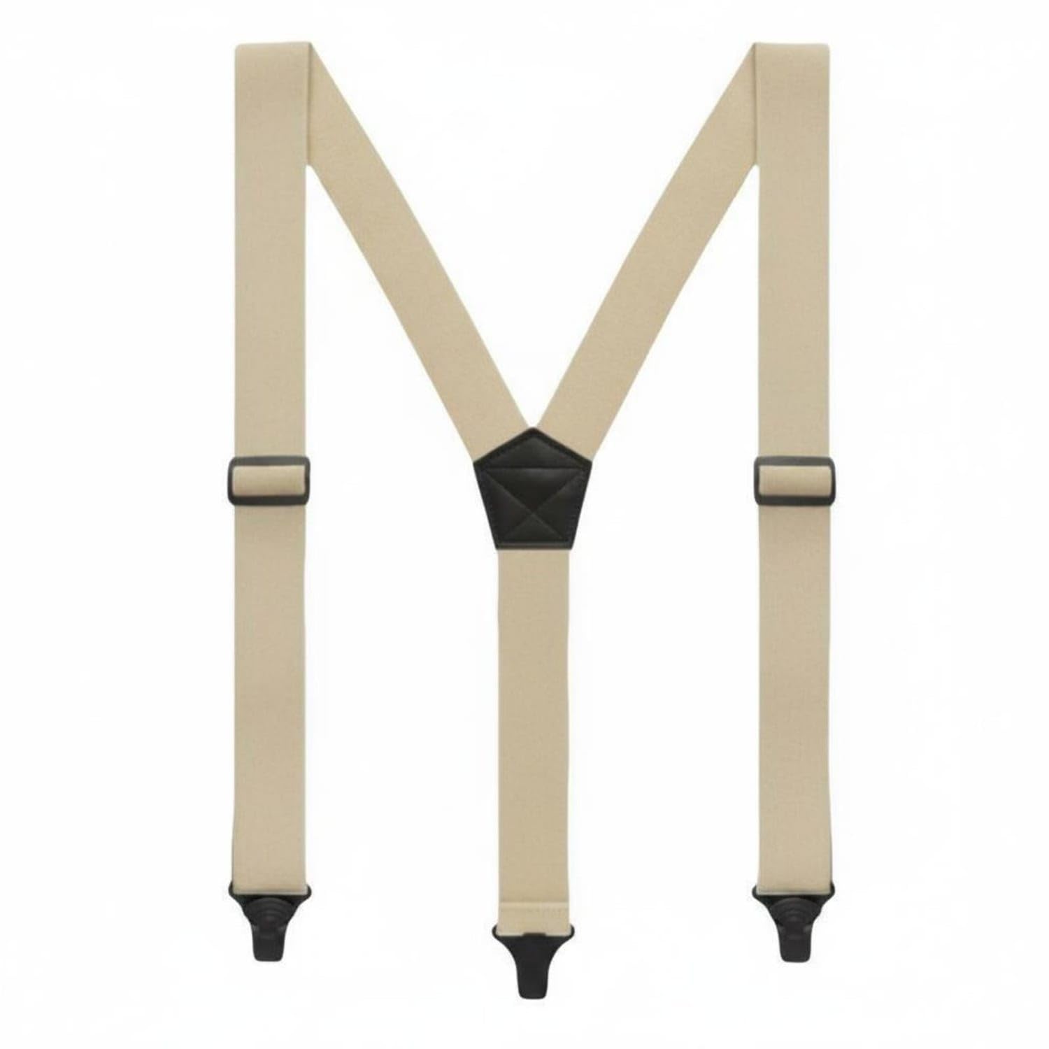 APIRILY Y-Back Suspenders Long-Lasting Snap-on Suspenders Metal Clips Braces, Beige | Suspenders Braces | Mens Accessories-image-38