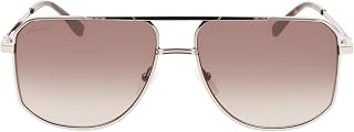 L249SE Rectangular Sunglasses, Light Ruthenium, One Size