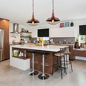 Industrialpendantlightskitchenisland2packfarmhousependantlightwithadjustablechainrusticpendantlightfixturemetalcagependantlightwithwirecagefordiningroombarn Urban Country Home Decor Industrial pendant lights kitchen island 2 pack farmhouse pendant light with adjustable chain rustic pendant light fixture metal cage pendant light with wire cage for dining room barn urban country home decor