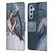 Head Case Designs Officially Licensed Nene Thomas Chorus Angel Harp and Dove Deep Forest Leather Book Wallet Case Cover Compatible with Samsung Galaxy A34 5G