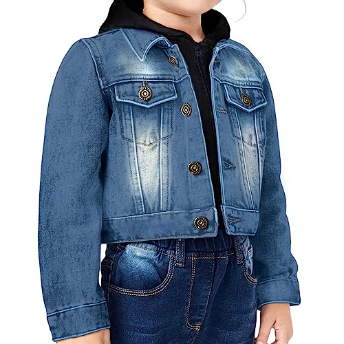 Candy Print Toddler Hooded Denim Jacket - Cute Graphic Jean Jacket - Graphic Denim Jacket for Kids2