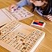 Melissa & Doug Deluxe Wooden Toy Stamp Set ABCs 123s Arts and Crafts Stamp Sets and Stencils 3+ Gift for Boy or Girl