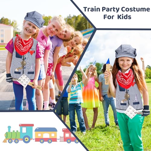 Disfraz de conductor de tren para niños Kyson miniatura 5