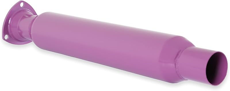 Silencioso Glasspack Flowtech Purple Hornies 50230FLT com Núcleo de Aletas Espirais – 1 unidade