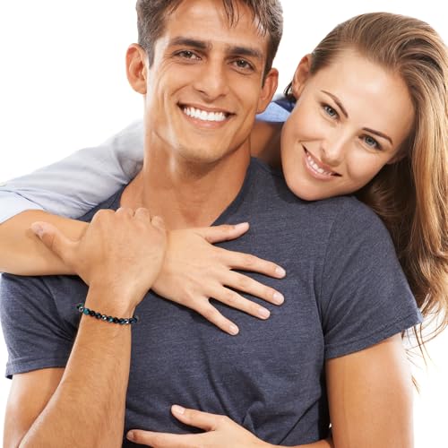 Pulsera Triple Protección de Piedra Natural para Hombre miniatura 5