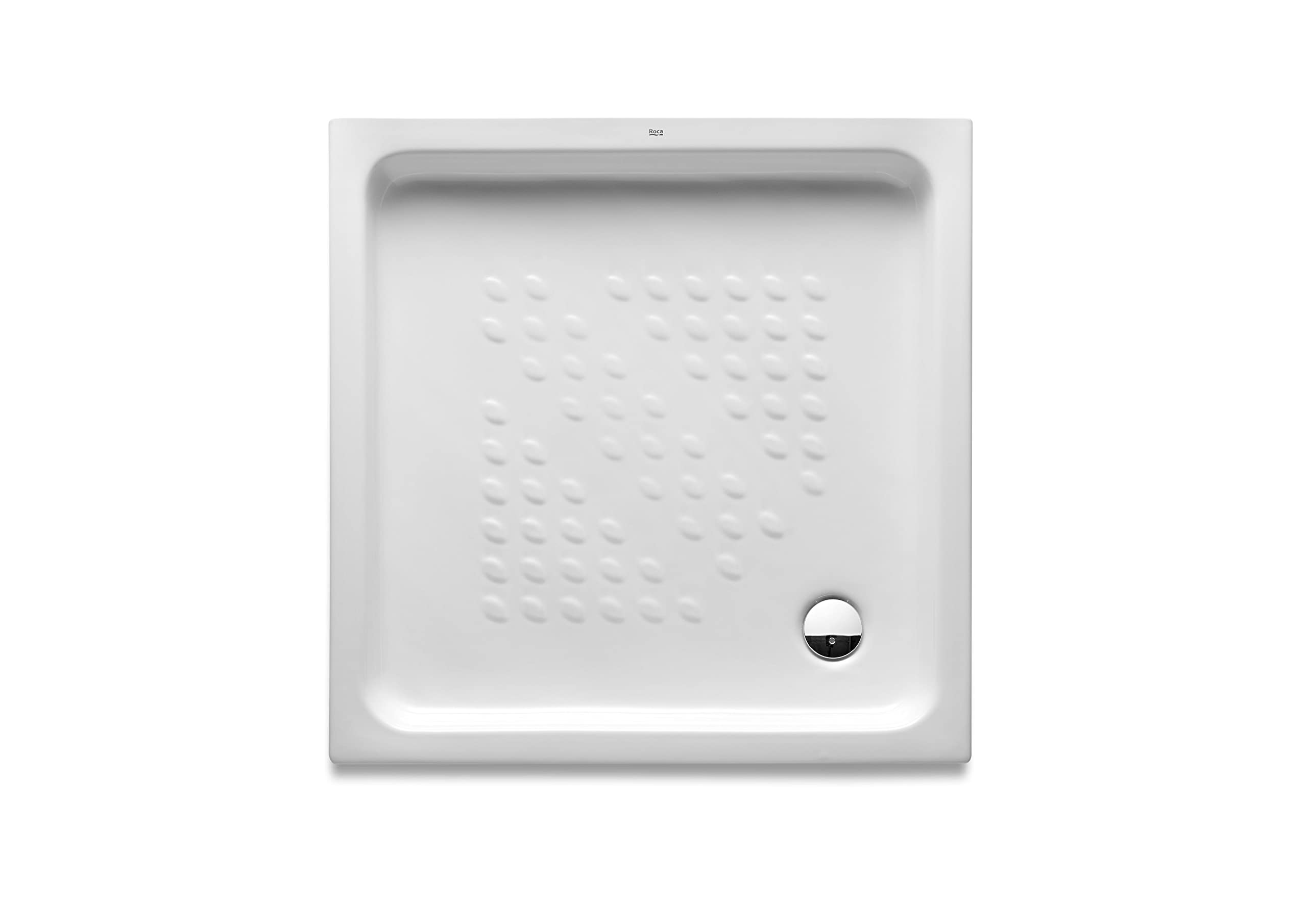Roca,Italia,Plato de ducha de porcelana cuadrado,Blanco,800mm x 800mm x 80mm,A3740HJ000