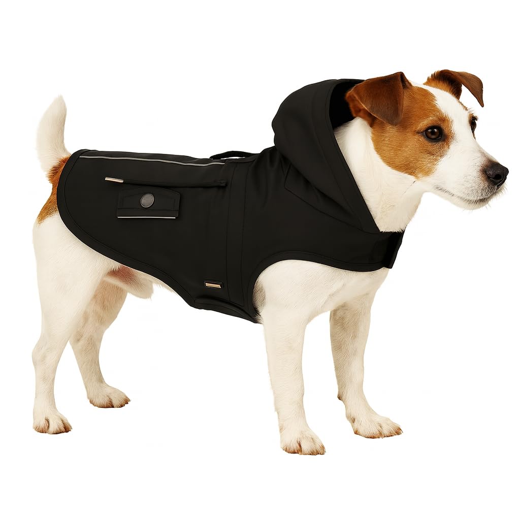 Imperméable Toto Noir 35cm pour des promenades au sec en ville et en forêt