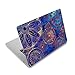 Autocollant en vinyle pour ordinateur portable 12", 13", 13,3", 14", 15", 15,4", 15,6" étanche et amovible avec 2 repose-poignets Motif mandala Bleu
