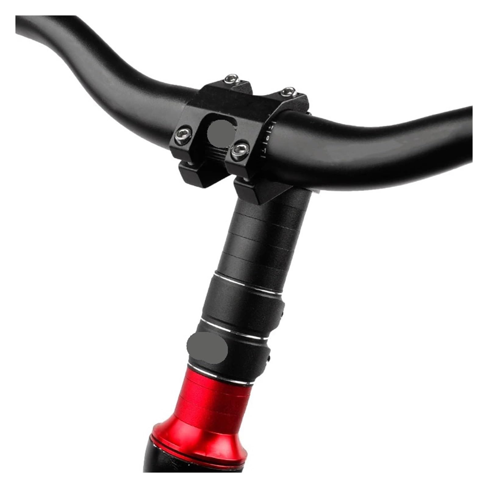 Prolunga dell'attacco Manubrio Prolunga for Altezza Stelo Forcella for Bicicletta Manubrio Adattatore for Rialzo Distanziatore in Lega di Alluminio Accessori for Ciclo 100mm 28,6mm