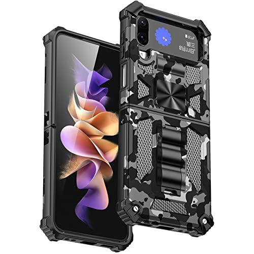 Coque Samsung Galaxy Z Flip 4 antichoc noire avec béquille intégrée