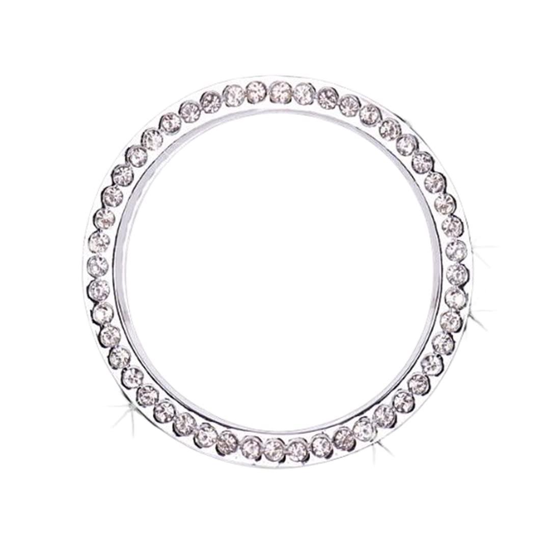 Compatible with Lexus ES250 ES300 Bling Accessories Car Interior Clocks Watches Rhinestone Decals (Silver, ES 2013-2017)