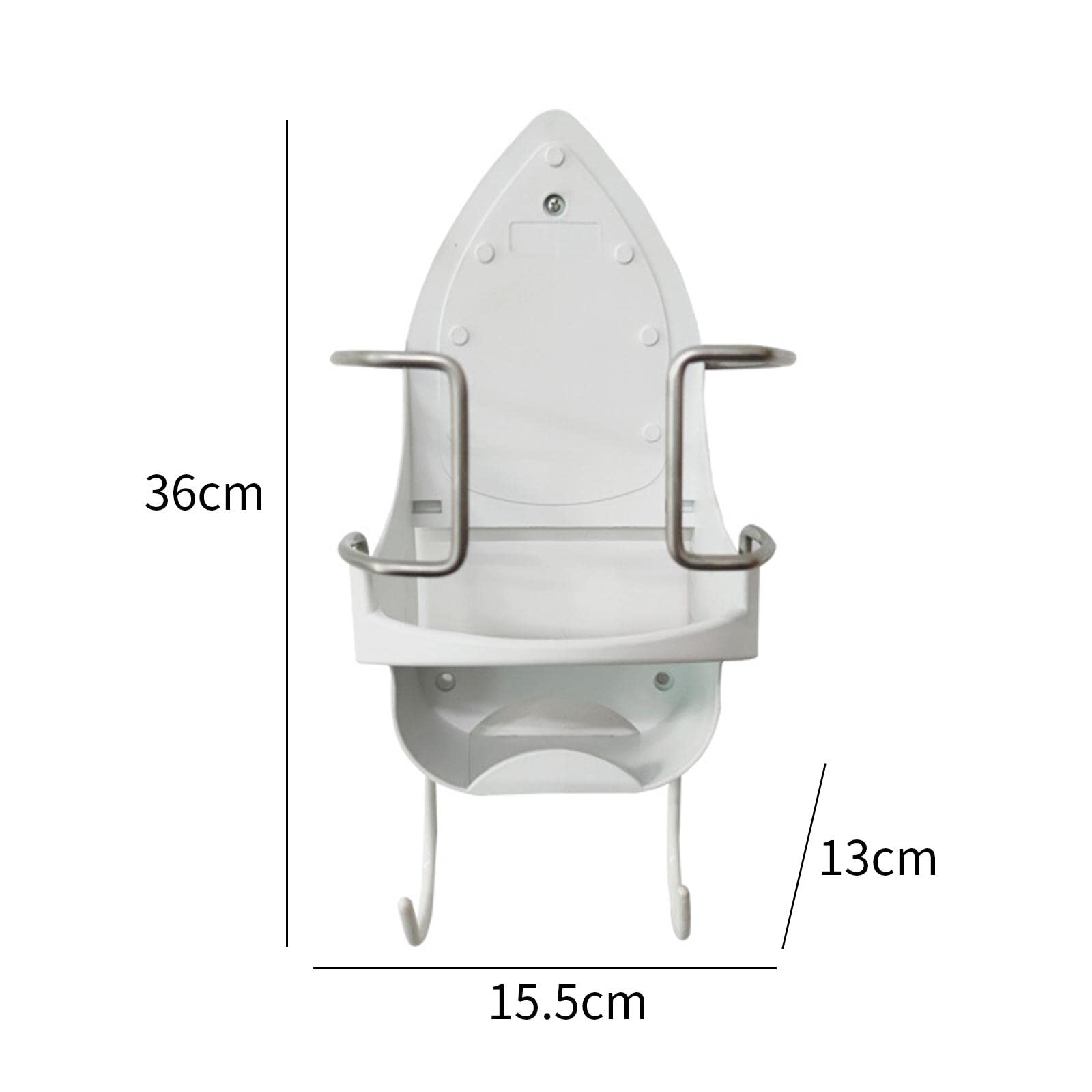 Supporto per ASSE da Stiro Monta Facilmente Il Gancio in Ferro per La Porta del Bagno della Lavanderia, Bianco