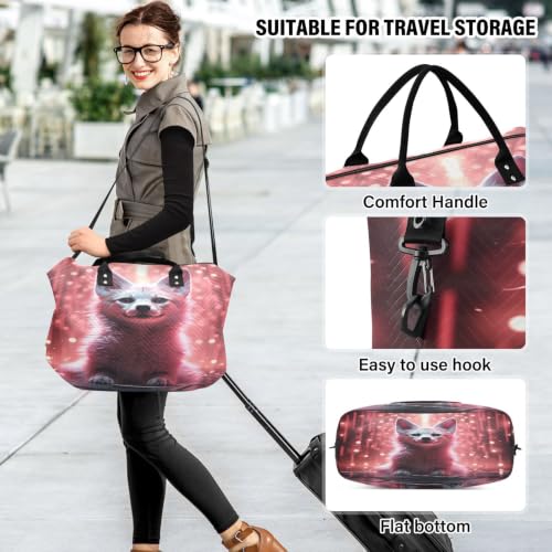 Sac de sport renard fantaisie grand format pour fille et homme avec trousse