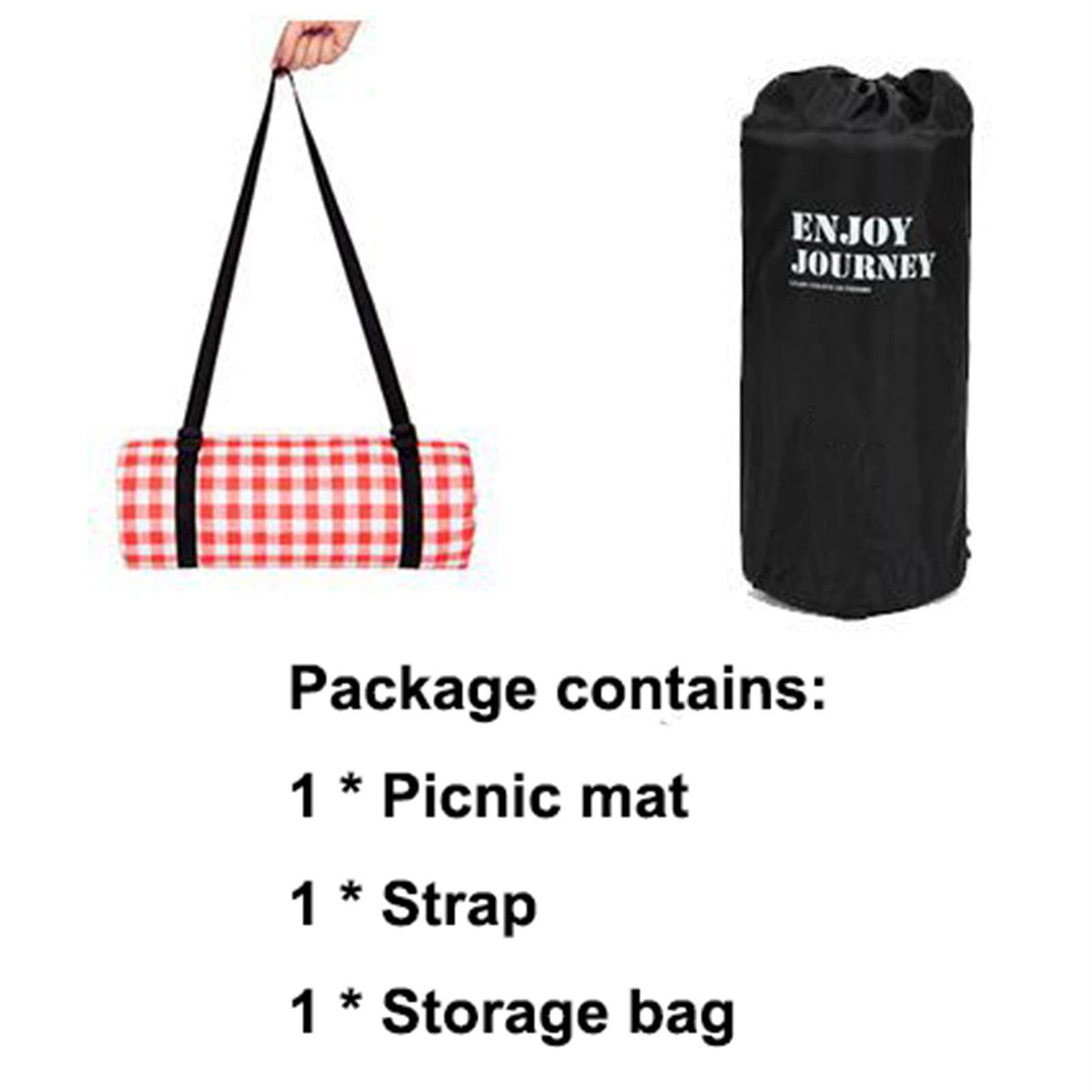 Manta de picnic portátil, gran alfombrilla de playa con parte inferior impermeable, aislamiento térmico para camping con bolsa de almacenamiento y correa (200 x 200 cm, D7)