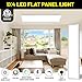 BeckTour 1x4 Led Flat Panel Light Surface Mount 2-Pack, 40W/4980LM, 5CCT 3000K/3800K/4500K/5200K/6000K Selectable, Flush Mount Ceiling Light for Kitchen, Garage, Hallway, Office, ETL