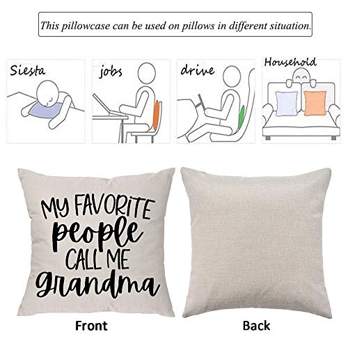 My Favorite People Call Me Grandma, Birthday Christmas For Grandmother -Throw Pillow Covers #TOP1