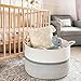 CHICVITA XXL Extra Large Cotton Rope Woven Basket, Throw Blanket Storage Basket with Handles, Decorative Clothes Hamper,22