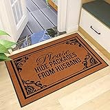 Welcome Doormat, Hide Packages from Husband Doormat, Floor Mat Decorative Mat Bathroom Decoration...