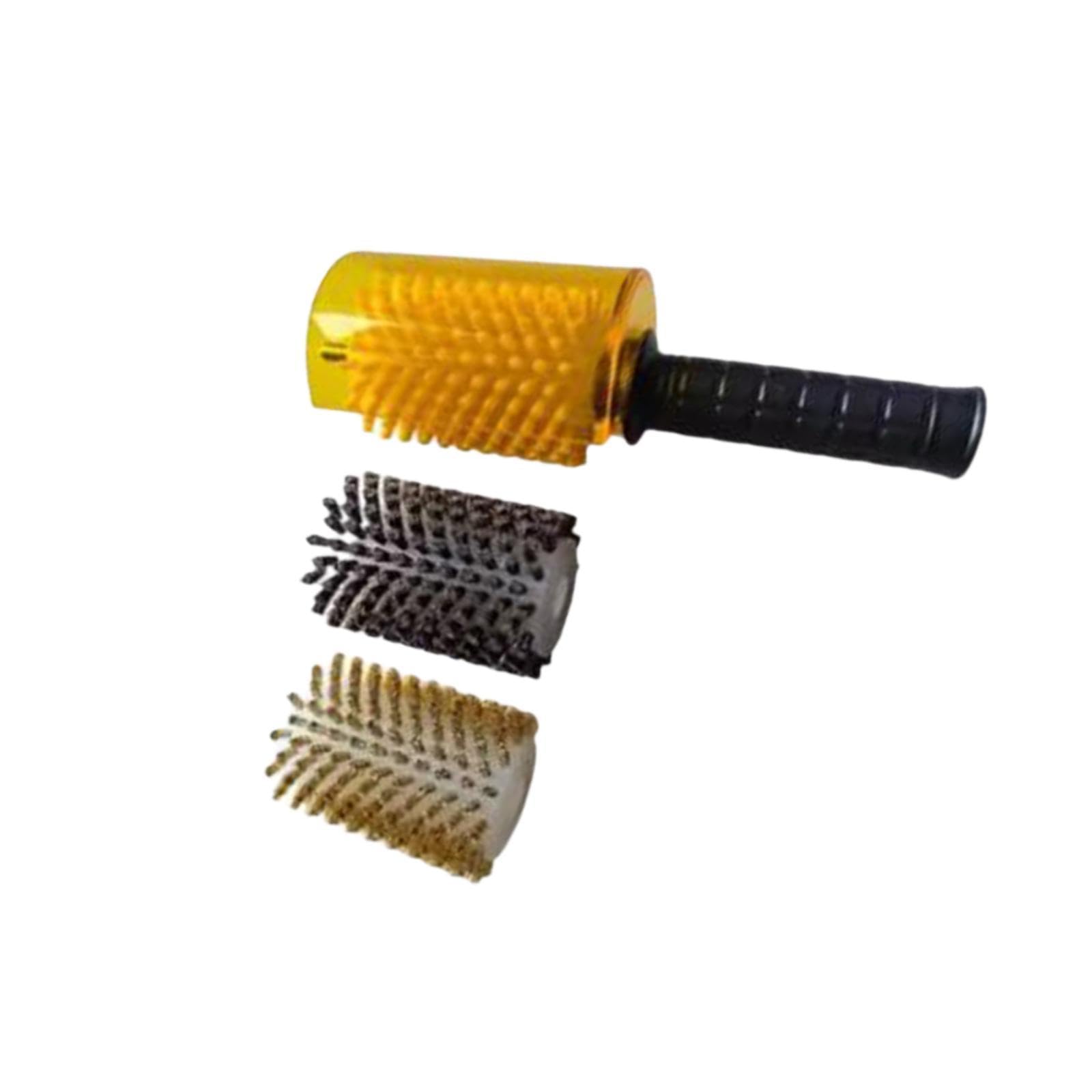 Kit de Cepillos para Encerar Tablas de Snowboard, Cepillos para Encerar Esquís, Eficientes, de Nailon, Latón Y Crin de Caballo, Kit Profesional