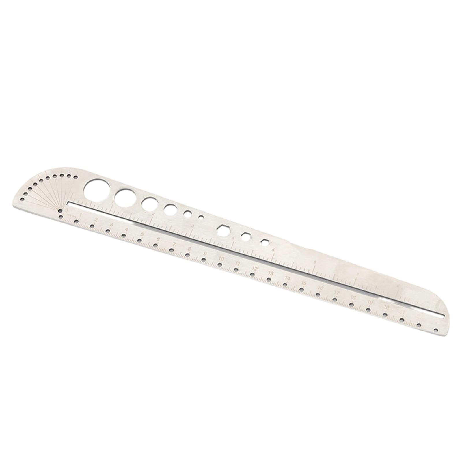 Precisions Stainless Steel Ruler with Built in Compasses Protractor and Hexagon Wrench for Designers and Engineers Multifunctional Ruler