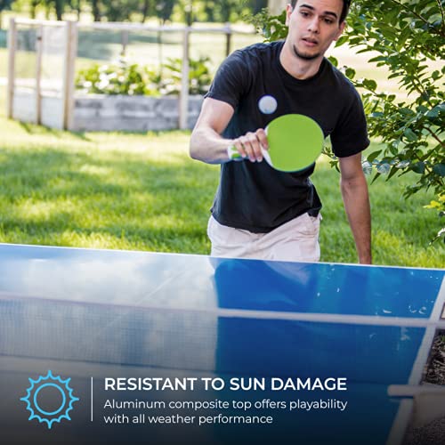 Stiga XTR Outdoor Table Tennis Table, Blue, 180 lb