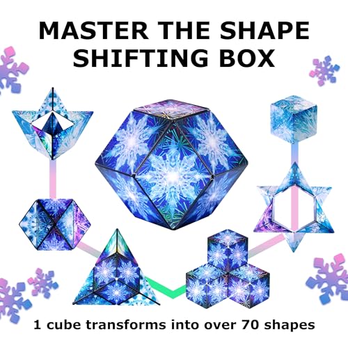 Image of Shashibo DODECA Magnetic Puzzle Cube, Sensory Fidget Toy for Adults & Kids, Stress Relief Fidget Toy for All Ages, Cool Fidget Toys for Desk, Shape Shifting Box, 100+ Possible Shapes