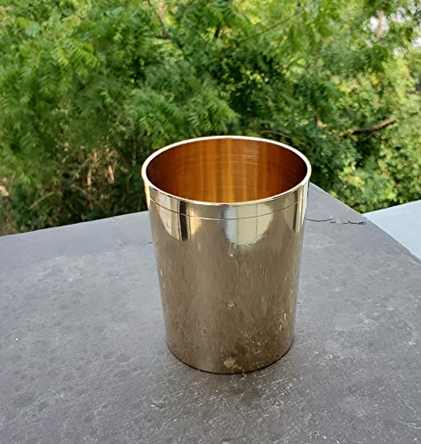 Image of Pure Source India Handmade Bronze Kansa Glass, Small in Size, Many More Health Benefit of Regular Use of This Glass, 4 Pcs.