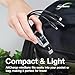 BoxWave Cable Compatible with Tag Heuer Connected Golf Edition - AllCharge miniSync, Retractable, Portable USB Cable - Jet Black